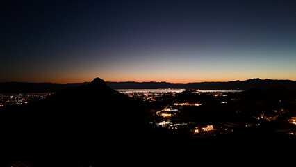 Night sky of the city 