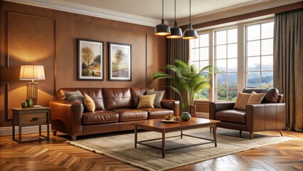 Transform your living room into a welcoming retreat with chic wall colors that pair perfectly with brown furniture, fostering a cozy and inviting environment.