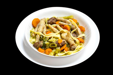 The most rustic and nutritious soup in the world, real food rich in healthy nutrients with chicken feet
