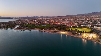 Aerial view of the city 