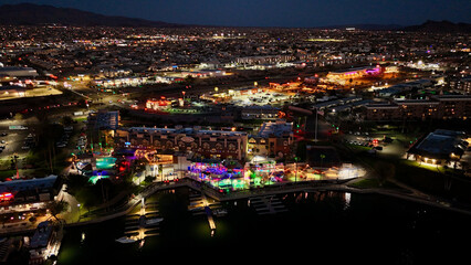 City view at night 