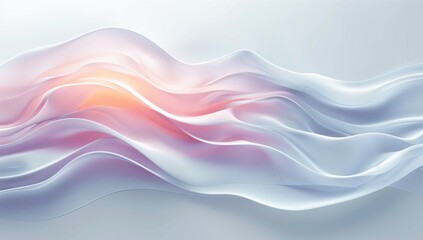 Blue and Orange Gradient Wave Abstract Background