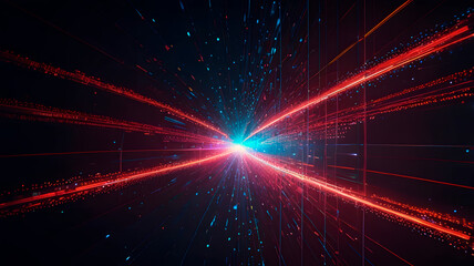 Fototapeta premium AI-Driven Visuals in a Sci-Fi-Inspired Context, generative ai illustration
