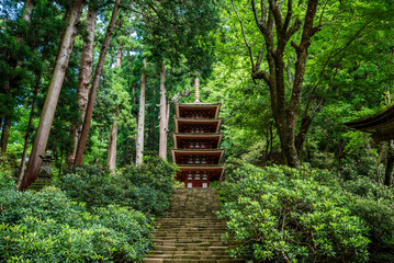 女人高野室生寺 五重塔　奈良県宇陀市室生