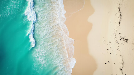 Beach seen from above