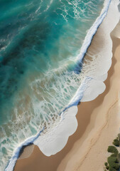 Beach seen from above