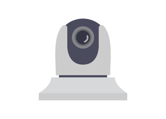 Round CCTV. Simple flat illustration.