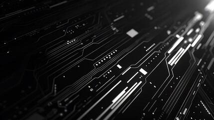 Abstract Futuristic Circuitry Design