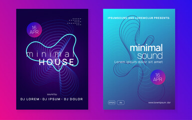 Edm Background. Pink Sound Magazine. Nightclub Radio Invitation. Green Night Club Poster. Fest Electro Template. Concert Vector. Discotheque Event. Violet Edm Background