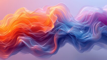 Fototapeta premium Dynamic Gradient Wave Background