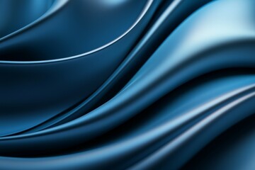 Obraz premium A blue fabric with a wave pattern