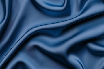 Obraz premium A blue fabric with a wavy pattern