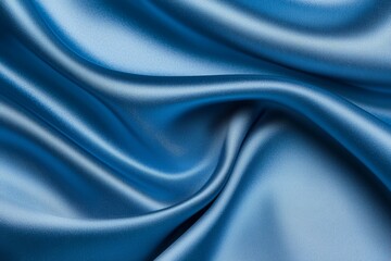 Fototapeta premium A blue fabric with a wavy texture