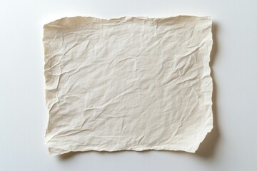 Obraz premium A piece of paper with a white background and a few wrinkles