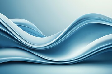 Obraz premium A blue wave with a white background