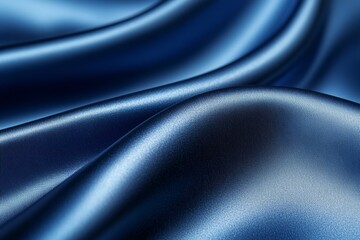 Fototapeta premium A blue fabric with a wavy texture