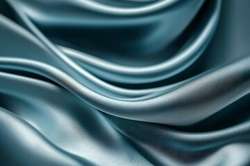Obraz premium The image is of a blue fabric with a wave-like pattern