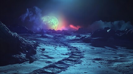"surreal_lunar_landscape_with_alien_footprints_leading_to_a_m_d":