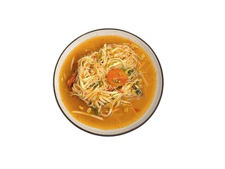 Som Tam or Thai spicy papaya salad. Thai street food menu