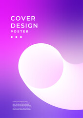Purple Violet Pink And White Minimalis Modern Cover Poster Design Background