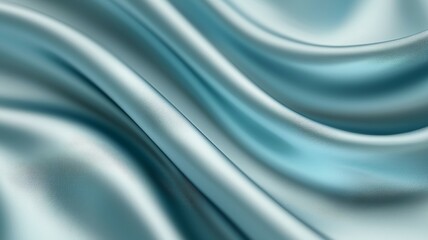 Fototapeta premium A blue fabric with a wave pattern