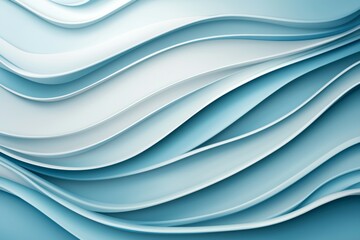Fototapeta premium The image is a blue and white wave pattern