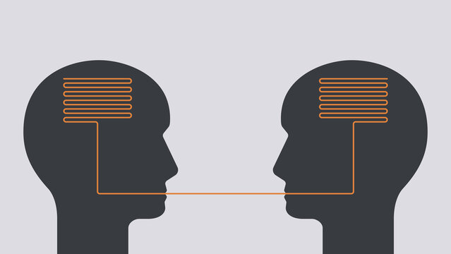 Concept art of human communication