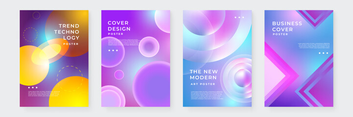 Colorful Geometrical Design Background Collection