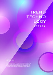 Purple Violet And Blue Abstract Modern Cover Poster Design Background