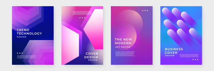 Colorful Abstract Modern Cover Poster Design Background Collection