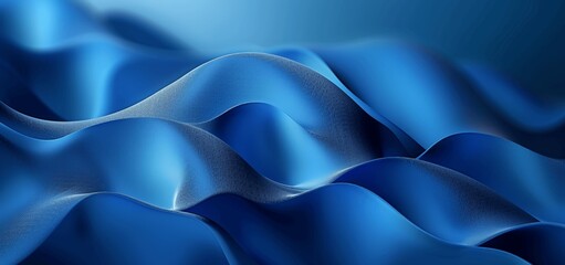 Obraz premium Flowing Blue Curves