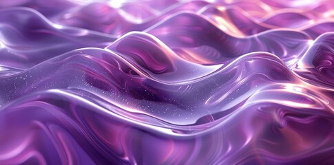 Fototapeta premium Elegant Purple and Silver Waves