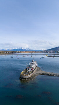 Saint Christopher Shipwreck in Ushuaia Bay