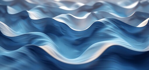 Obraz premium Fluid Blue Wave Abstract Background