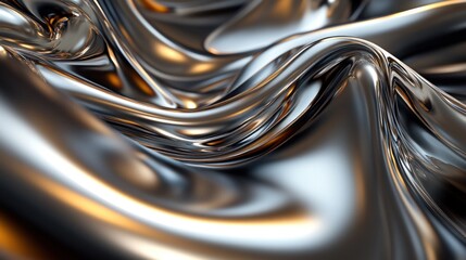 Abstract Liquid Metal Texture