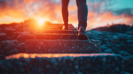 An inspirational coaching concept image showcasing a mentor giving personal growth and development advice, with a focus on career advancement, skill improvement, and achieving life goals.