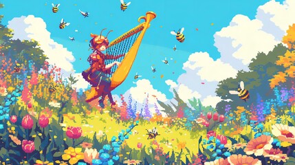 Obraz premium A Magical Meadow Melody