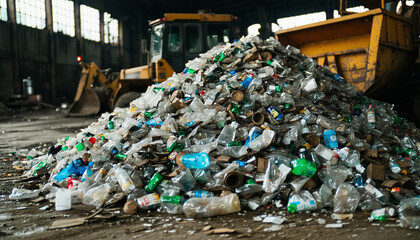 Garbage going to recycling