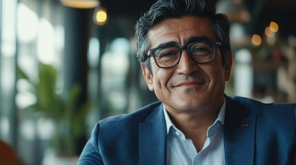 Fototapeta premium Businessman with Smile in Office
