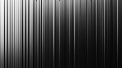 Obraz premium Corrugated black metal texture. 3D Realistic Steel roof sheet, Siding panels for the wall and Iron building material for fence. Surface of a cargo container illustration.