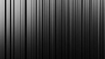 Obraz premium Corrugated black metal texture. 3D Realistic Steel roof sheet, Siding panels for the wall and Iron building material for fence. Surface of a cargo container illustration.