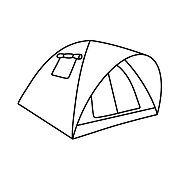 recommend clip art: Camping Tent outline