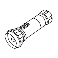 Handheld Flashlight outline