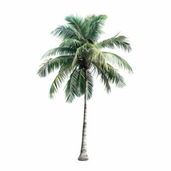 coconut tree isolated on white version 1