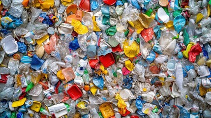 Fototapeta premium plastic waste affect tourism? Explore how plastic pollution in popular tourist destinations can harm the local environment and the tourism industry