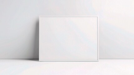 Naklejka premium Isolated Blank Whiteboard on a Crisp White Background Perfect for Presentations, Brainstorming Sessions, or Creative Workspaces with Clean Minimalist Design