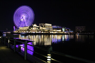 yokohama japan, night view ,landmark
