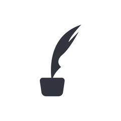 Writer Logo Template Icon