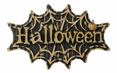 Halloween Spiderweb Sign 