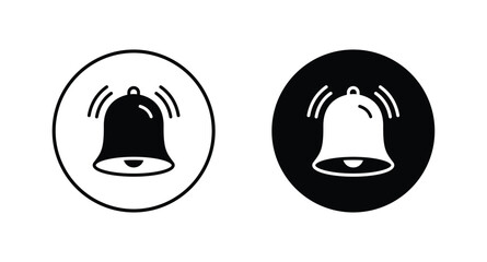 Notification bell icon. Ringing bells reminder icon vector	